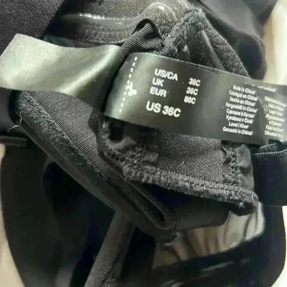 DKNY Sheer Strapless Cupped Bodysuit Black sheer waist Size 36C NWOT $80 - Picture 13 of 13